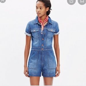 Madewell denim romper